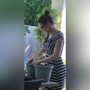 Black and White Striped Maxi Dress